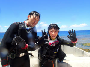 沖縄　体験ダイビング　砂辺
