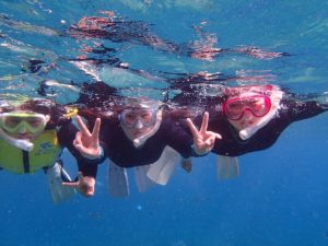 沖縄　真栄田岬　スノーケリング