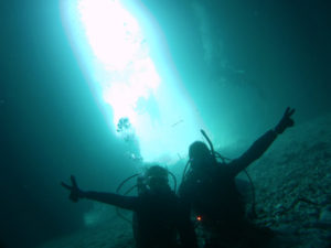 沖縄　ダイビング　真栄田岬　青の洞窟　体験ダイビング