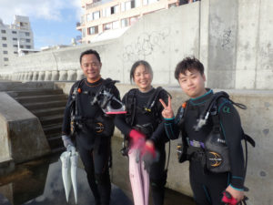 沖縄　砂辺　体験ダイビング
