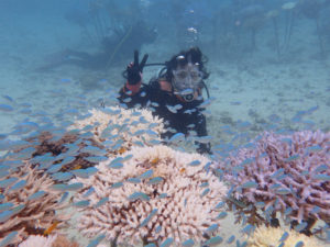 沖縄　ダイビング　体験ダイビング　フルフェイスマスク