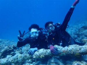 沖縄　慶良間　体験ダイビング　ダイビング