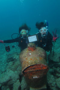 沖縄　ダイビング　砂辺水中ポスト