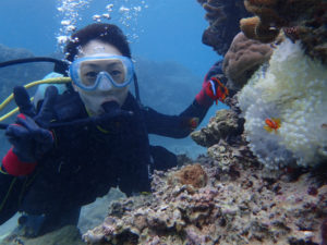 沖縄　崎本部　ゴリラチョップ　体験ダイビング　ダイビング