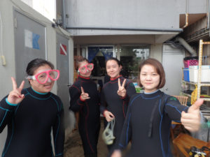 沖縄　体験ダイビング　PM集合写真