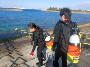 沖縄　那覇　那覇シーサイドパーク　体験ダイビング　ダイビング