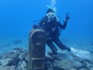 沖縄　ダイビング　砂辺　OWD講習　PADIライセンス