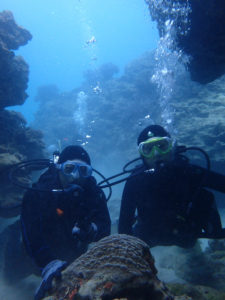 沖縄　崎本部　ゴリラチョップ　ダイビング　体験ダイビング　ビーチダイビング