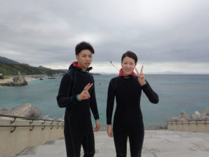沖縄　本部　ゴリラチョップ　ダイビング　体験ダイビング