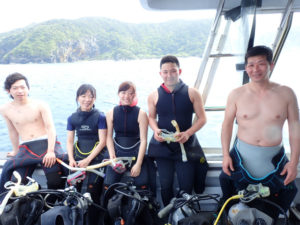 沖縄　ダイビング　慶良間　体験ダイビング