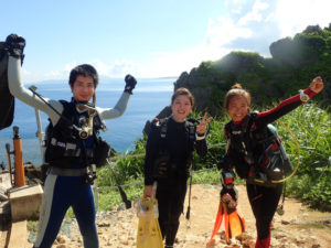 沖縄　ダイビング　真栄田岬　ＦＵＮダイビング