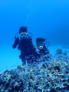 沖縄 ダイビング 慶良間 体験ダイビング フルフェイスマスク