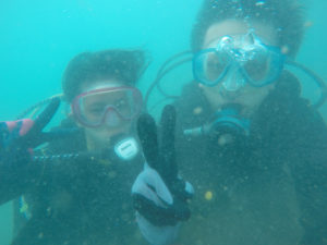 沖縄　沖縄本島　那覇　那覇シーサイドパーク　ビーチダイビング　ダイビング　体験ダイビング　ファンダイビング