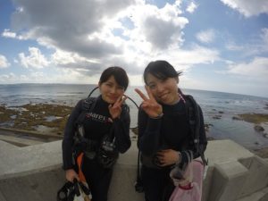 沖縄　北谷　砂辺　宮城海岸　ダイビング　ビーチダイビング　体験ダイビング