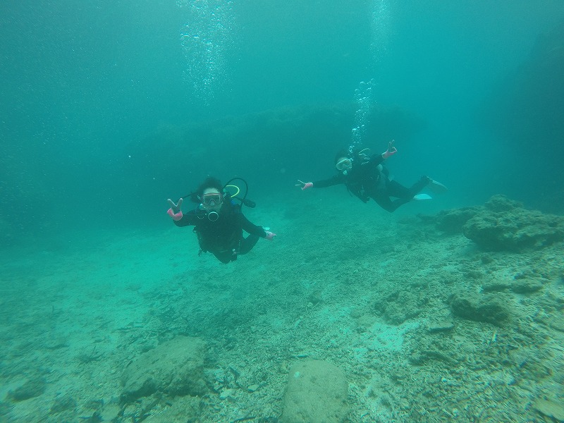 沖縄　崎本部　ゴリラチョップ　ダイビング　ビーチダイビング　体験ダイビング