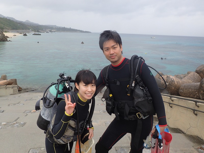 沖縄　ダイビング　ビーチ　体験ダイビング　FUNダイビング