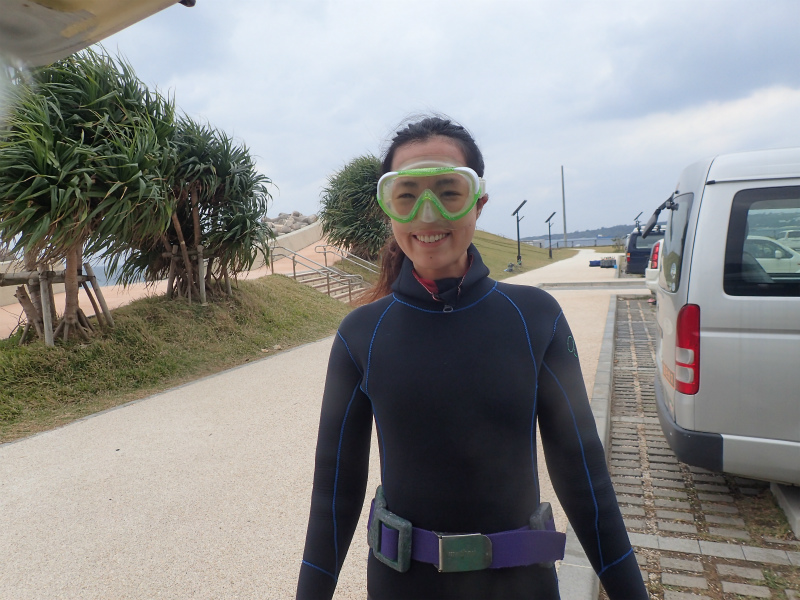 沖縄　本島　北部　ゴリラチョップ　ダイビング　ビーチダイビング　体験ダイビング　