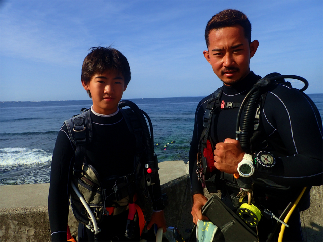 沖縄　砂辺　ダイビング　講習