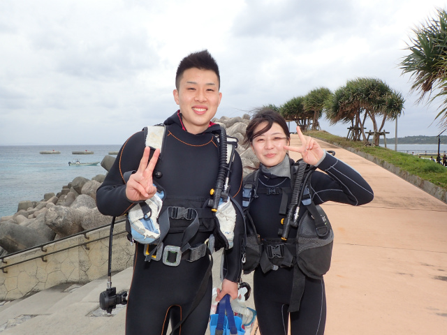 沖縄　ダイビング　ビーチ　体験ダイビング