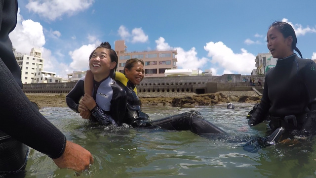 沖縄　ダイビング　安全　レスキュー　観光