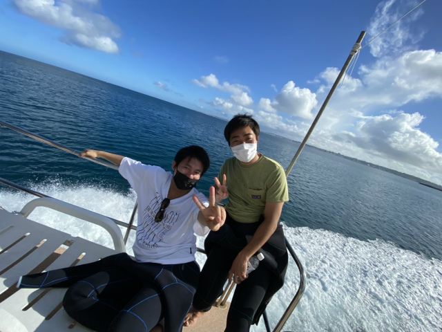 沖縄　ダイビング　慶良間　観光　ボート