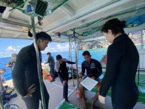 沖縄　慶良間　ダイビング　diving　ボート　海