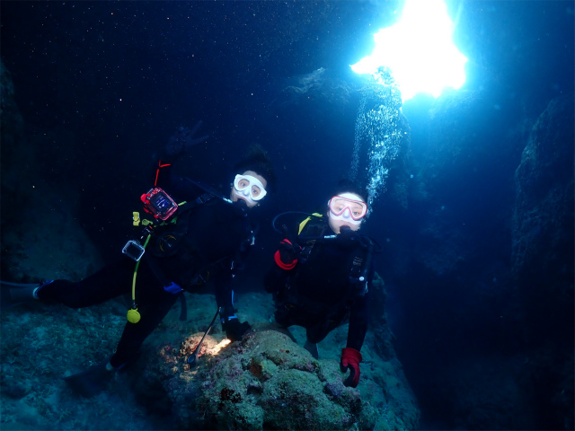 慶良間　体験ダイビング　沖縄　海　珊瑚