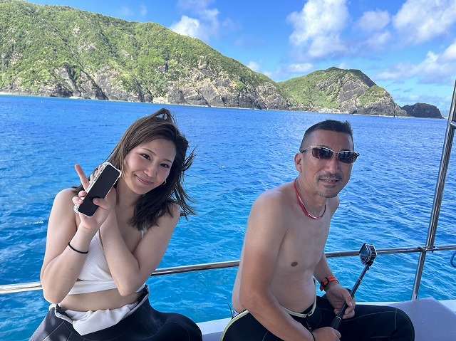 沖縄　慶良間　ボート　ダイビング　体験ダイビング
