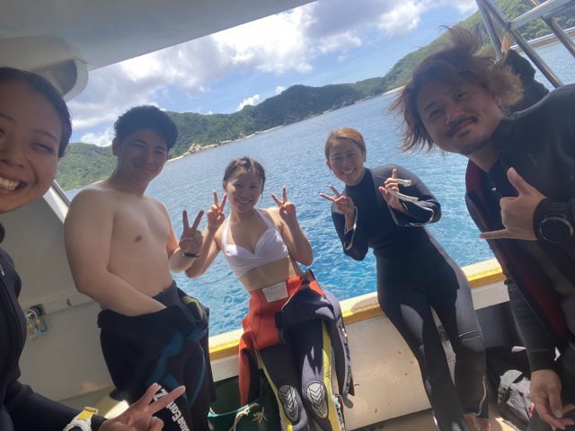 沖縄　慶良間　ボート　ダイビング　FUNダイビング
