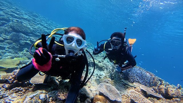 沖縄　ダイビング　慶良間　自社船