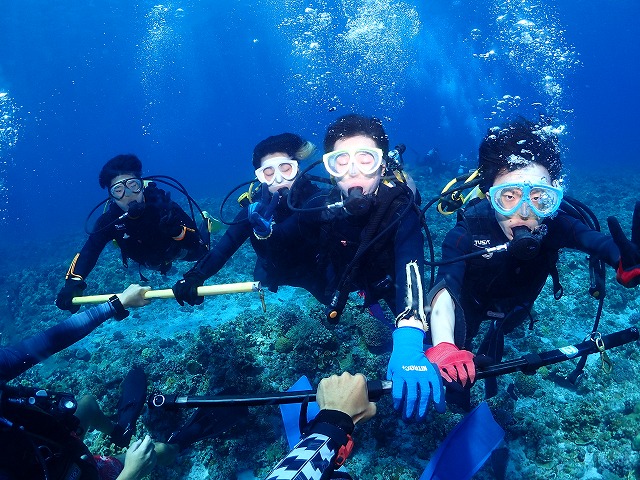 沖縄　ダイビング　慶良間　ウミガメ