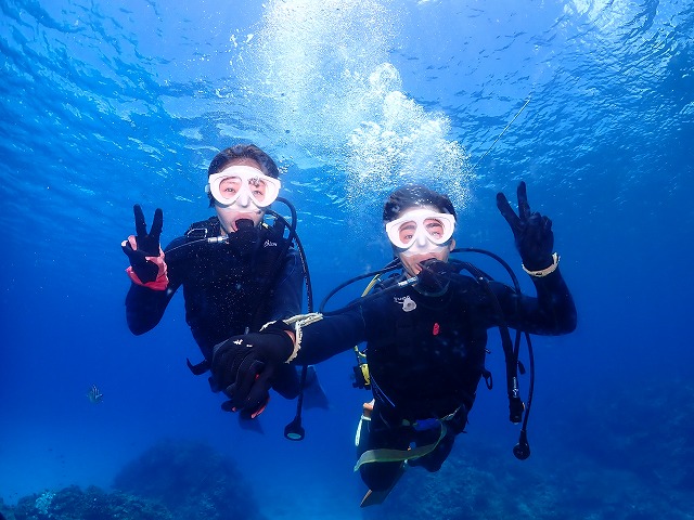 沖縄　ダイビング　慶良間　ウミガメ