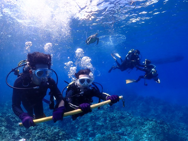 沖縄　ダイビング　慶良間　自社船