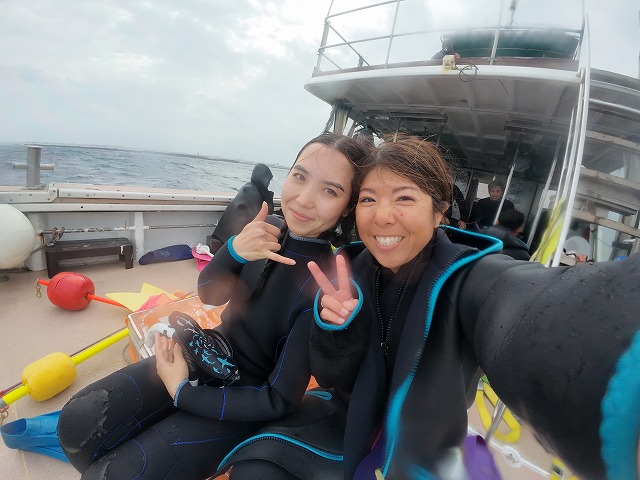 沖縄　ダイビング　ホエールスイム　自社船