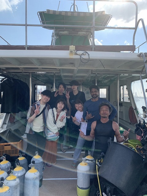 沖縄　ダイビング　慶良間　自社船